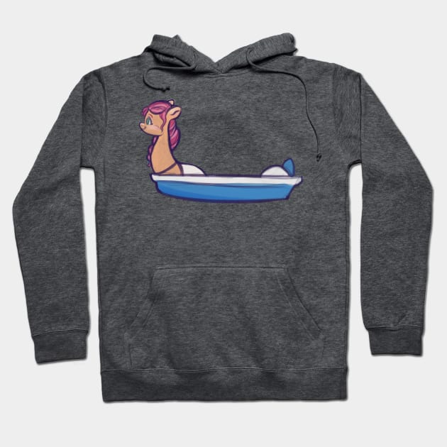 Sunny Boatscout Hoodie by AmyNewBlue